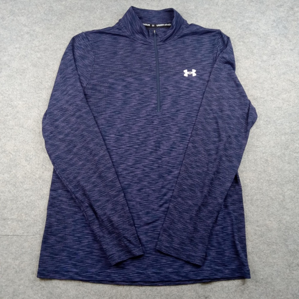 Under Armour Pullover‎ Mens XL Blue 1/4 Zip Long Sleeve Athletic Top 1359875